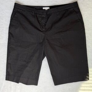New York & Company Black Bermuda Shorts Womens 14 Preppy Resortwear Old Money